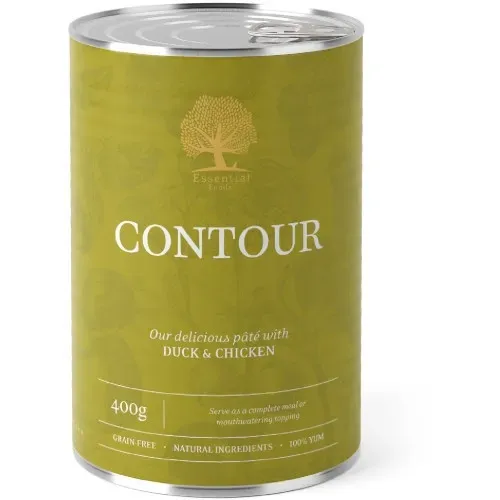 Hrana umeda caini, Essential Pate Contour Rata si Pui, 400 g