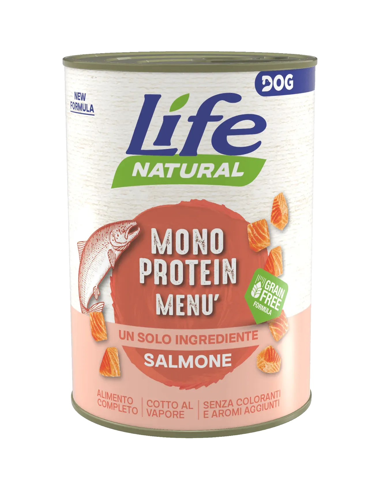 Hrana Umeda Caini, Life Dog Nutrition Monoprotein, Somon, 400 g