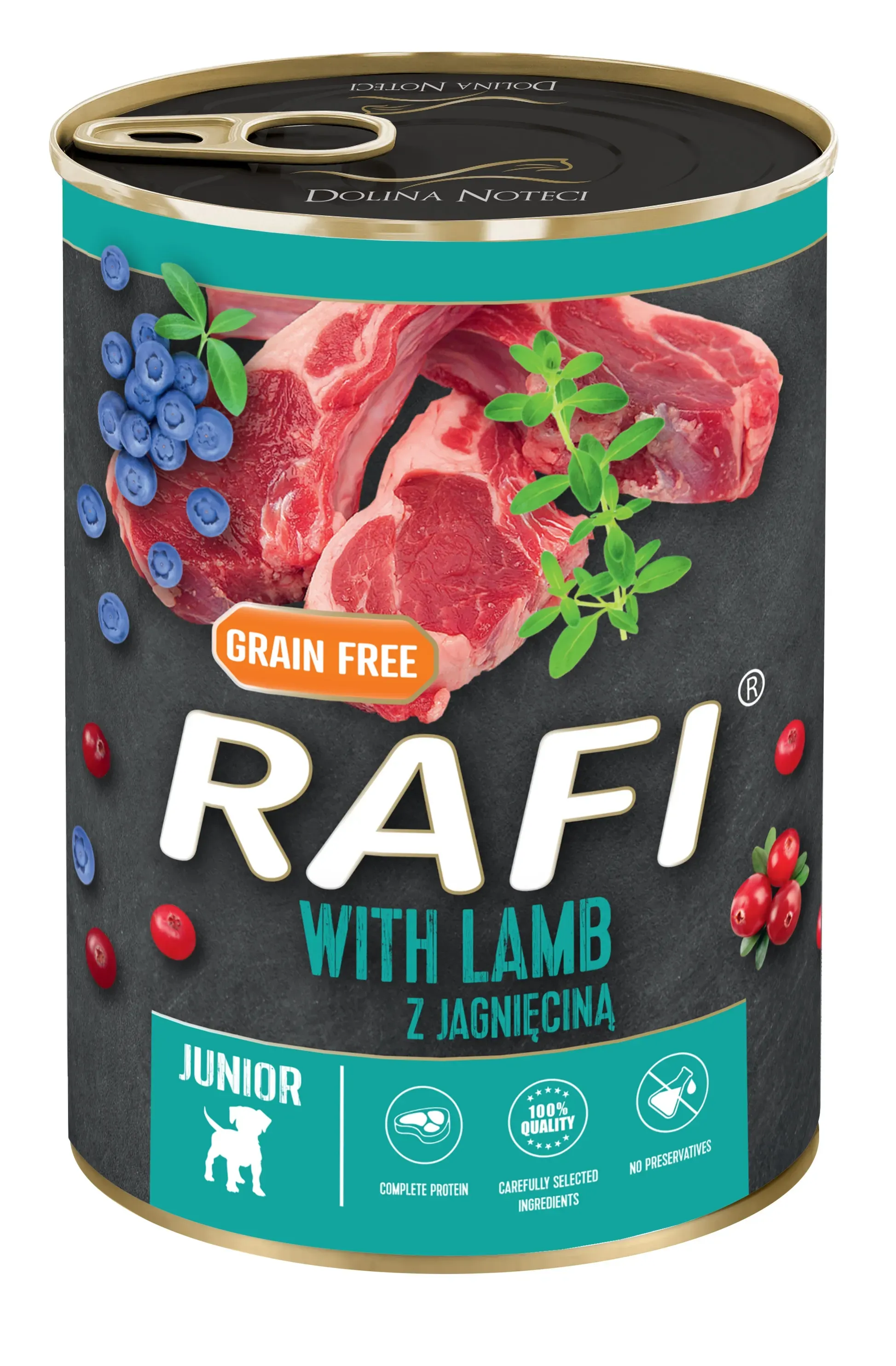 Hrana Umeda Caini, Rafi Dog Junior, Miel si Afine, 400 g