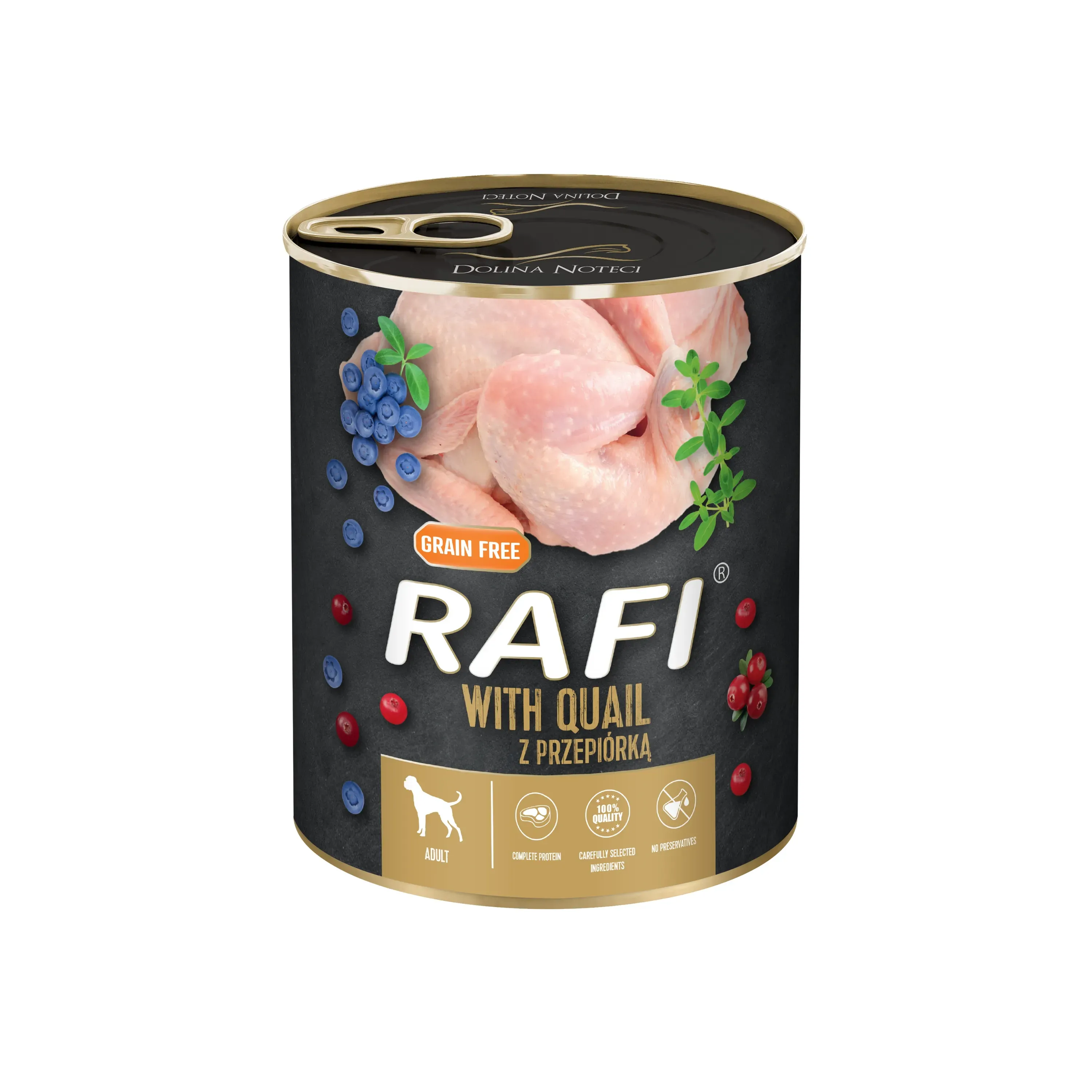 Hrana Umeda Caini, Rafi Dog, Prepelita si Afine, 800 g
