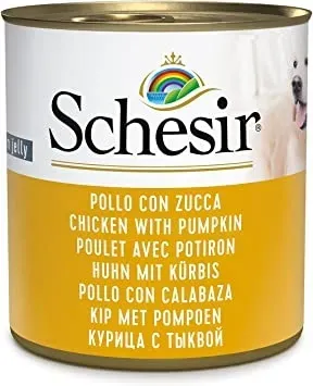 Hrana umeda caini, Schesir Dog Chicken with Pumpkin, 285 g