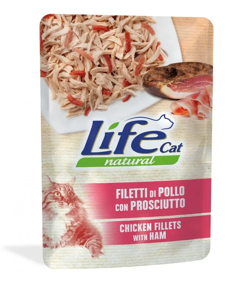 Hrana Umeda Pisici, Life Cat, Pui & Sunca, 70 g