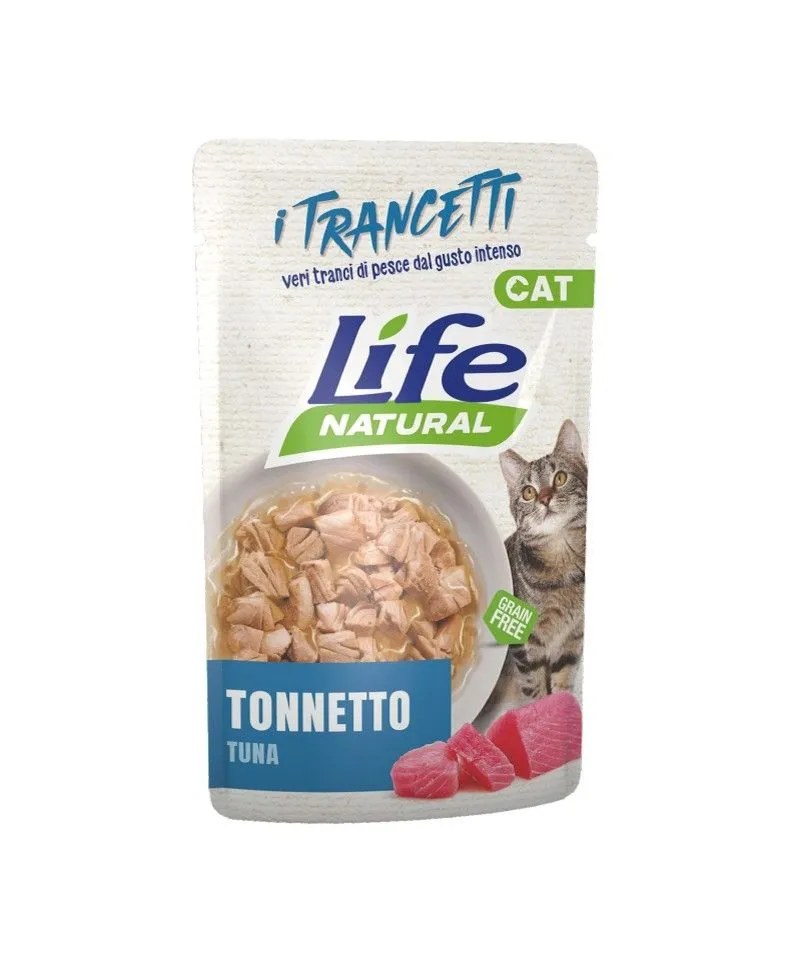 Hrana Umeda Pisici, Life Natural Adult, Ton Bucati, 55 g