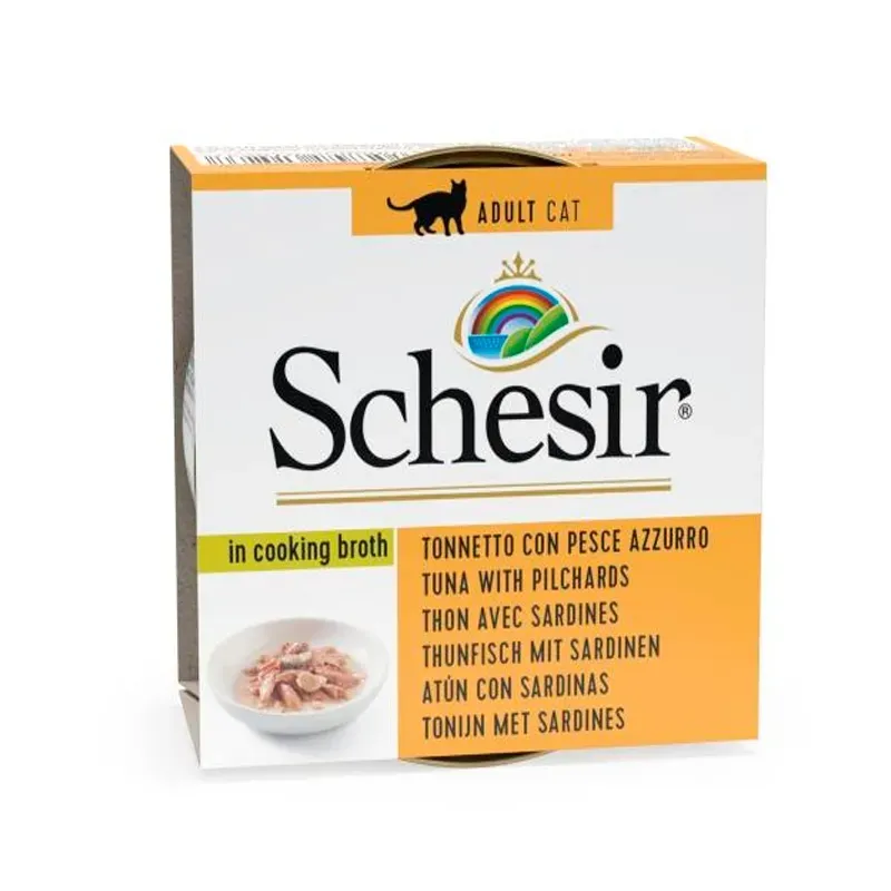 Hrana umeda pisici, Schesir Cat Tuna with Pelagic Fish, 70 g