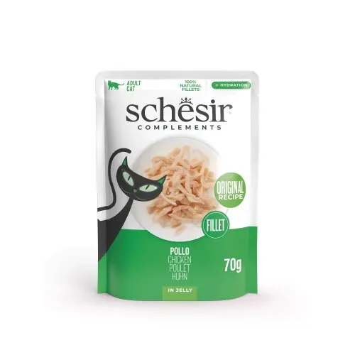 Hrana umeda pisici, Schesir, Pui in Jeleu, 70 g