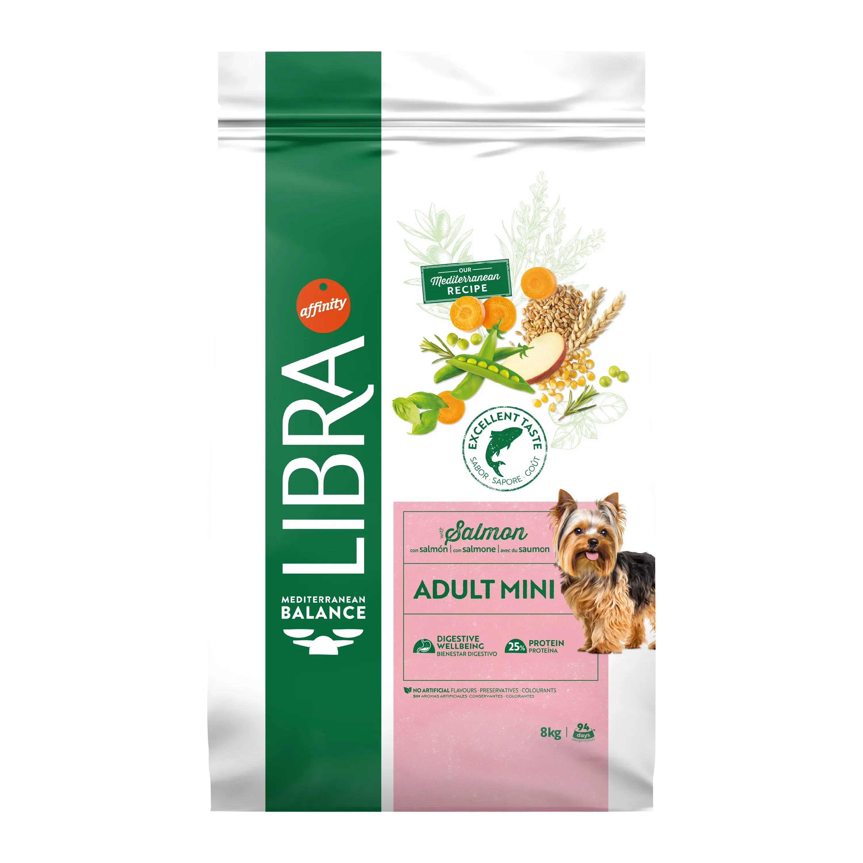 Hrana Uscata Caini Adulti, Libra Dog Adult Mini, Somon, 8 kg