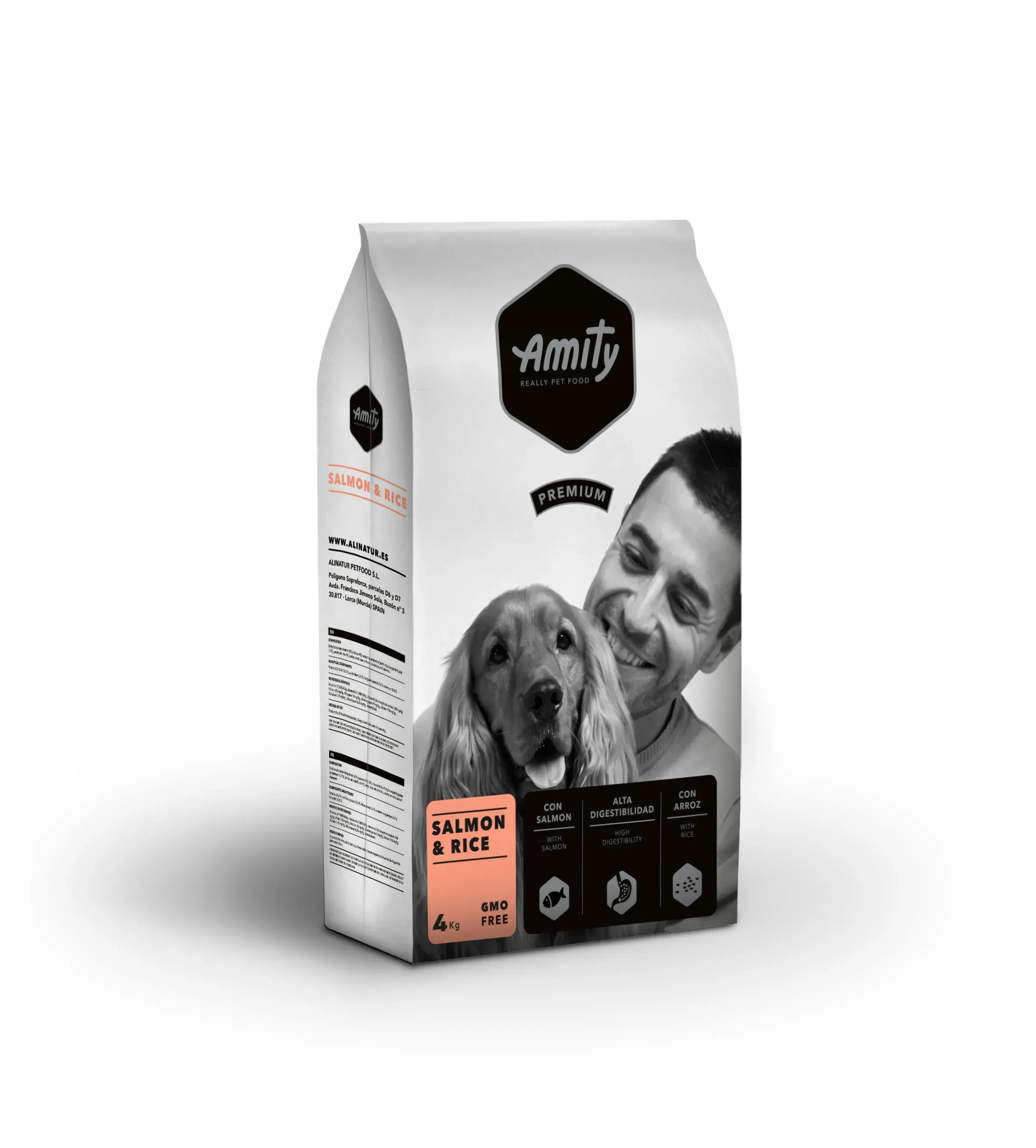 Hrana Uscata Caini, Amity Premium Somon si Orez, 4 kg