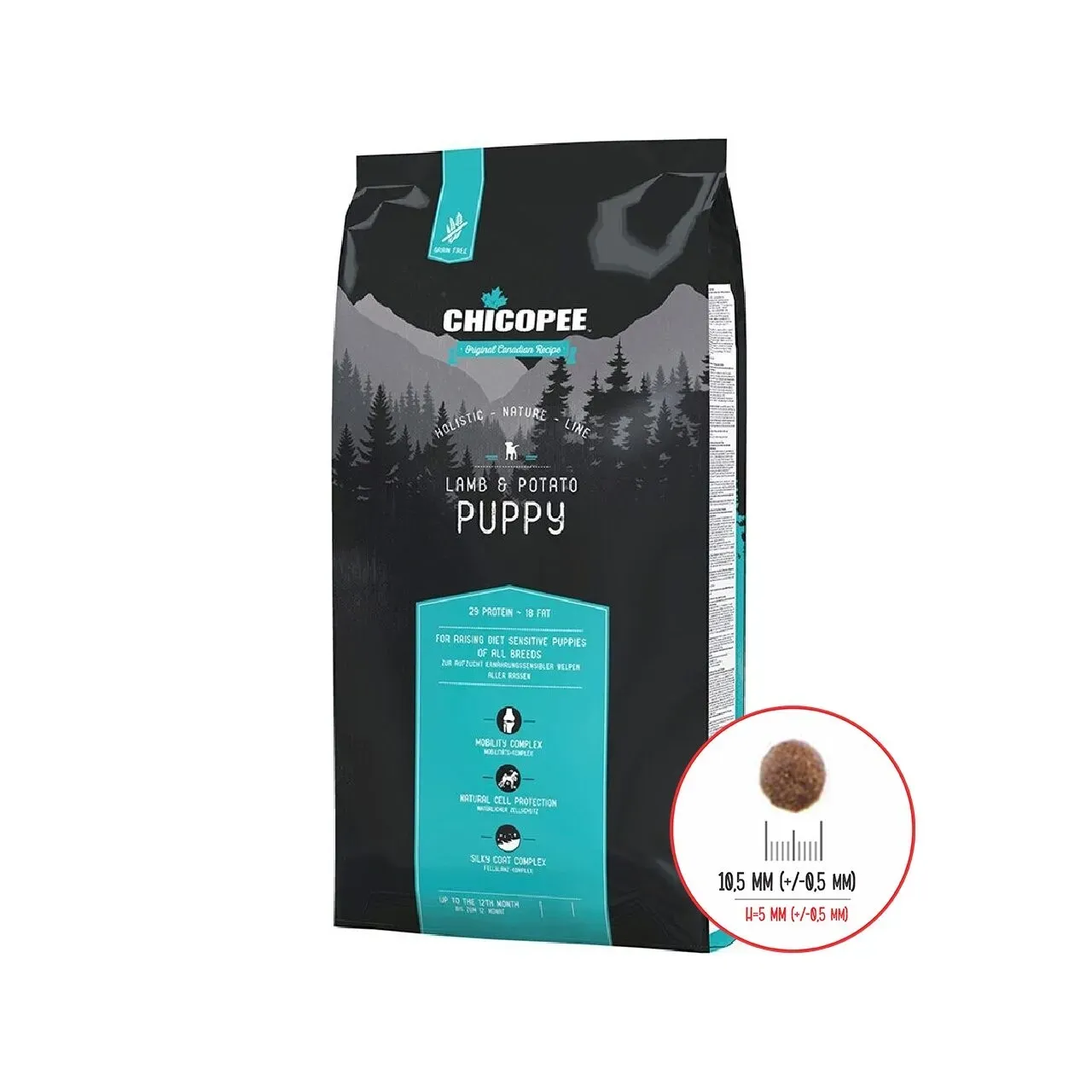 Hrana Uscata Caini, Chicopee Holistic Nature Line, Puppy, Lamb & Potato, 2 kg