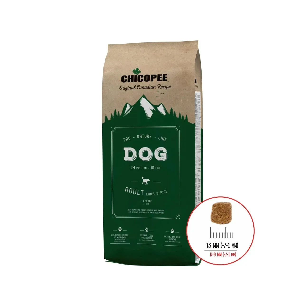 Hrana Uscata Caini, Chicopee Pro Nature Line, Adult, Lamb & Rice, 20 kg