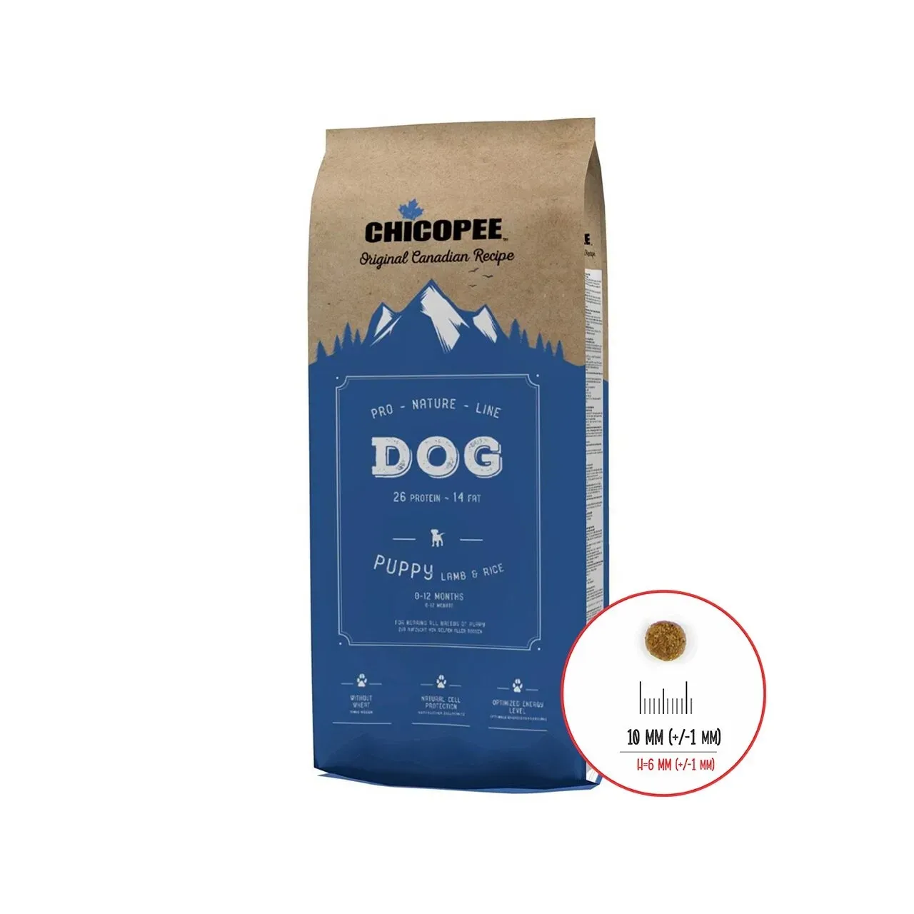 Hrana Uscata Caini, Chicopee Pro Nature Line, Puppy, Lamb & Rice, 20 kg