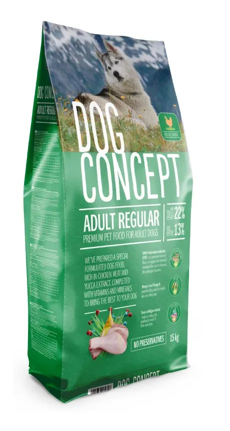 Hrana uscata caini, DOG CONCEPT Adult Regular, 15 kg