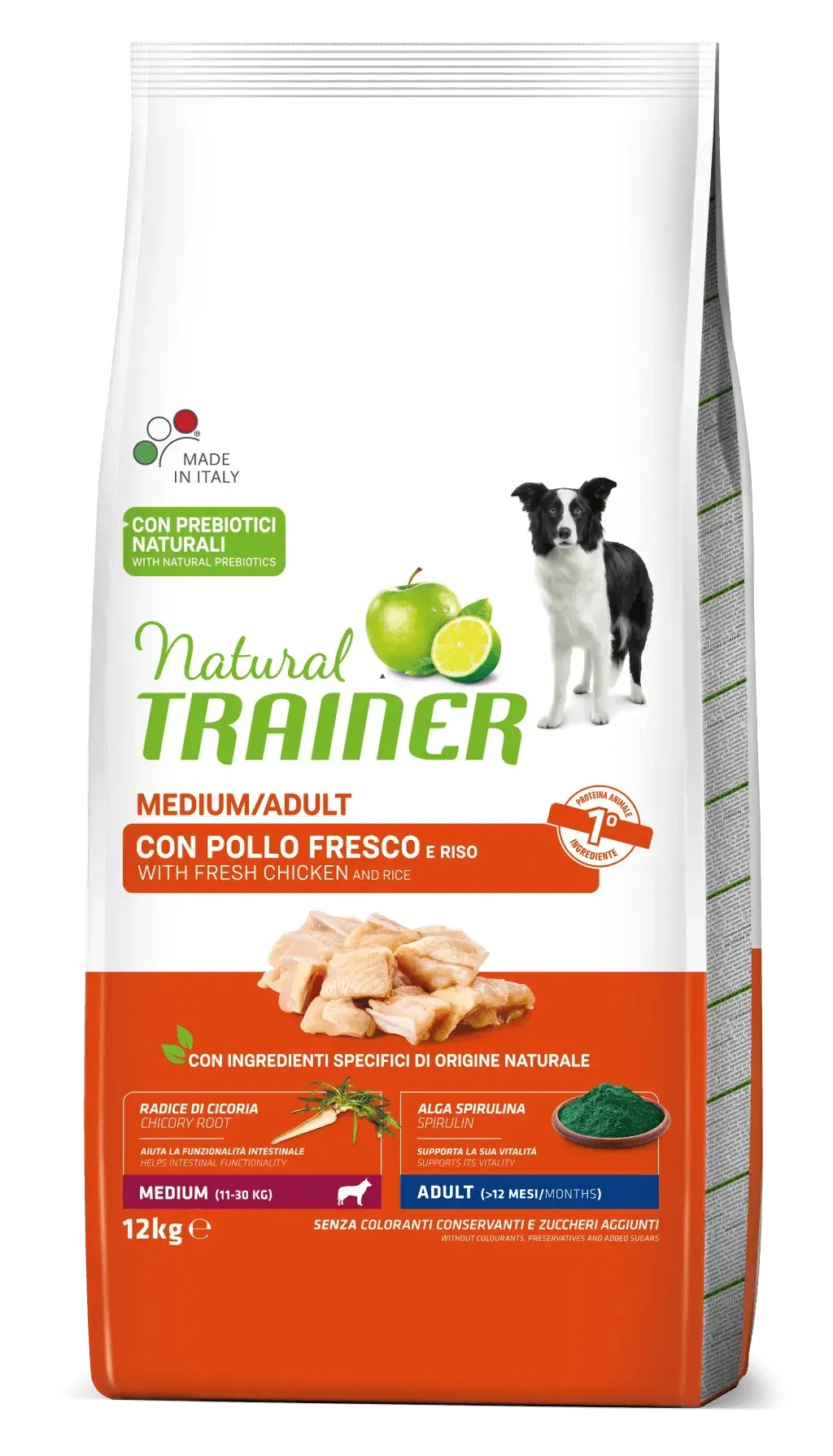 Hrana Uscata Caini, Natural Trainer, Medium Adult, Pui, 12 kg