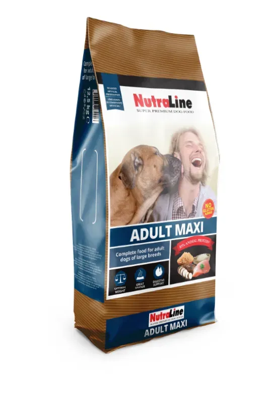 Hrana uscata caini, Nutraline Adult Maxi, 12.5 kg