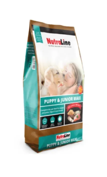 Hrana uscata caini, Nutraline Puppy & Junior Maxi, 3 kg