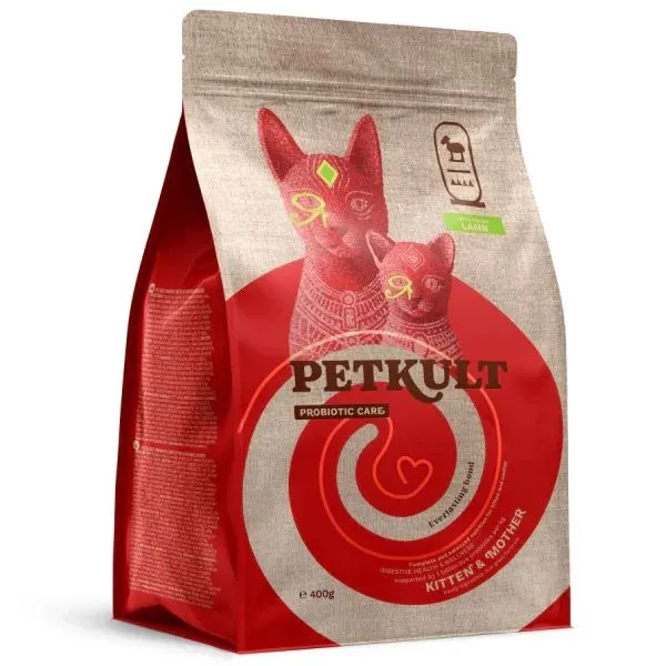 Hrana uscata Petkult Probiotic Care Kitten & Mother Fresh pentru pisici, cu miel proaspat, 400 g