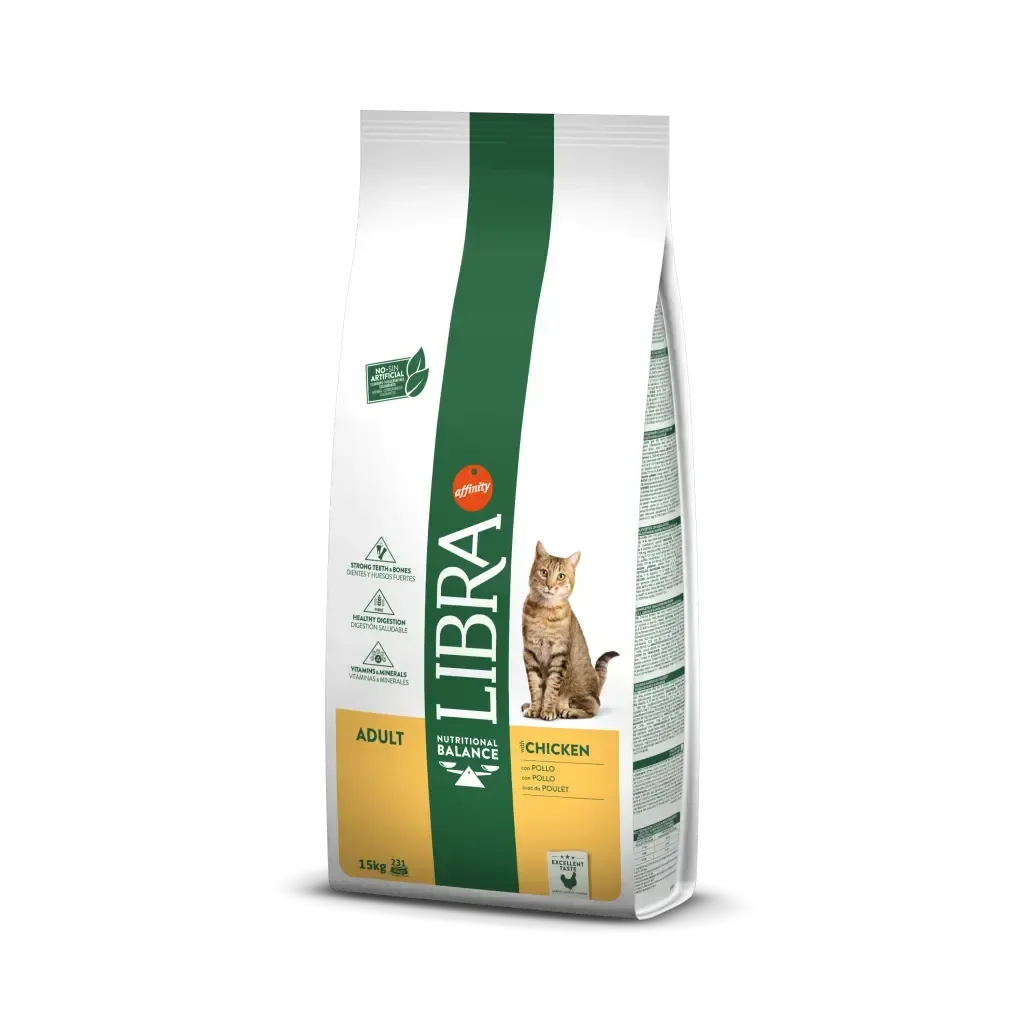 Hrana Uscata Pisici Adulte, Libra Cat Adult Chicken, 1.5 kg