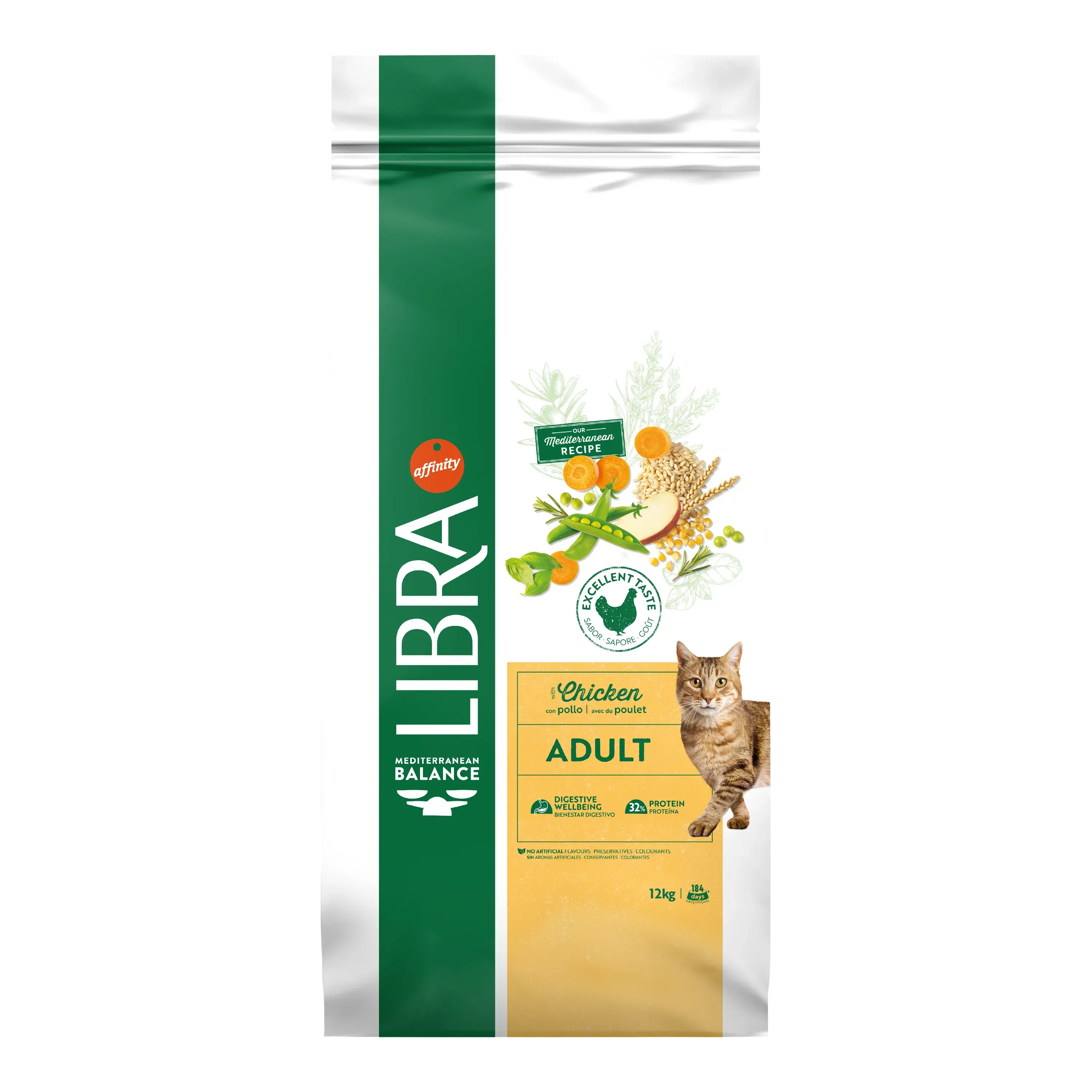 Hrana Uscata Pisici Adulte, Libra Cat Adult, Pui, 12 kg