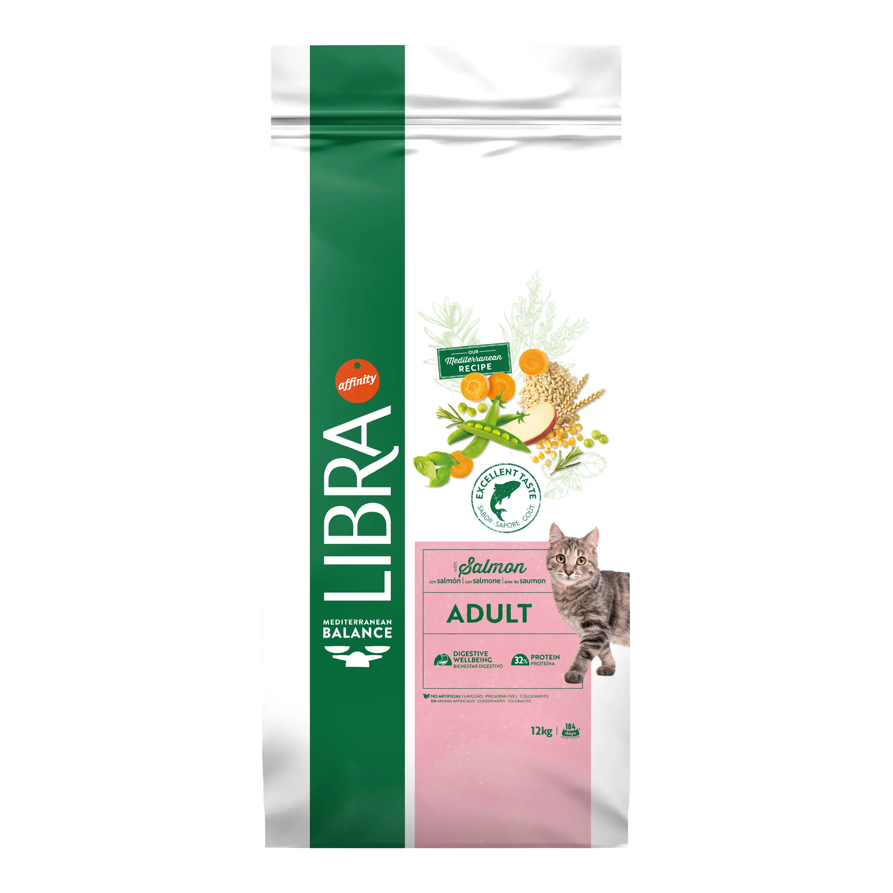 Hrana Uscata Pisici Adulte, Libra Cat Adult, Somon, 12 kg