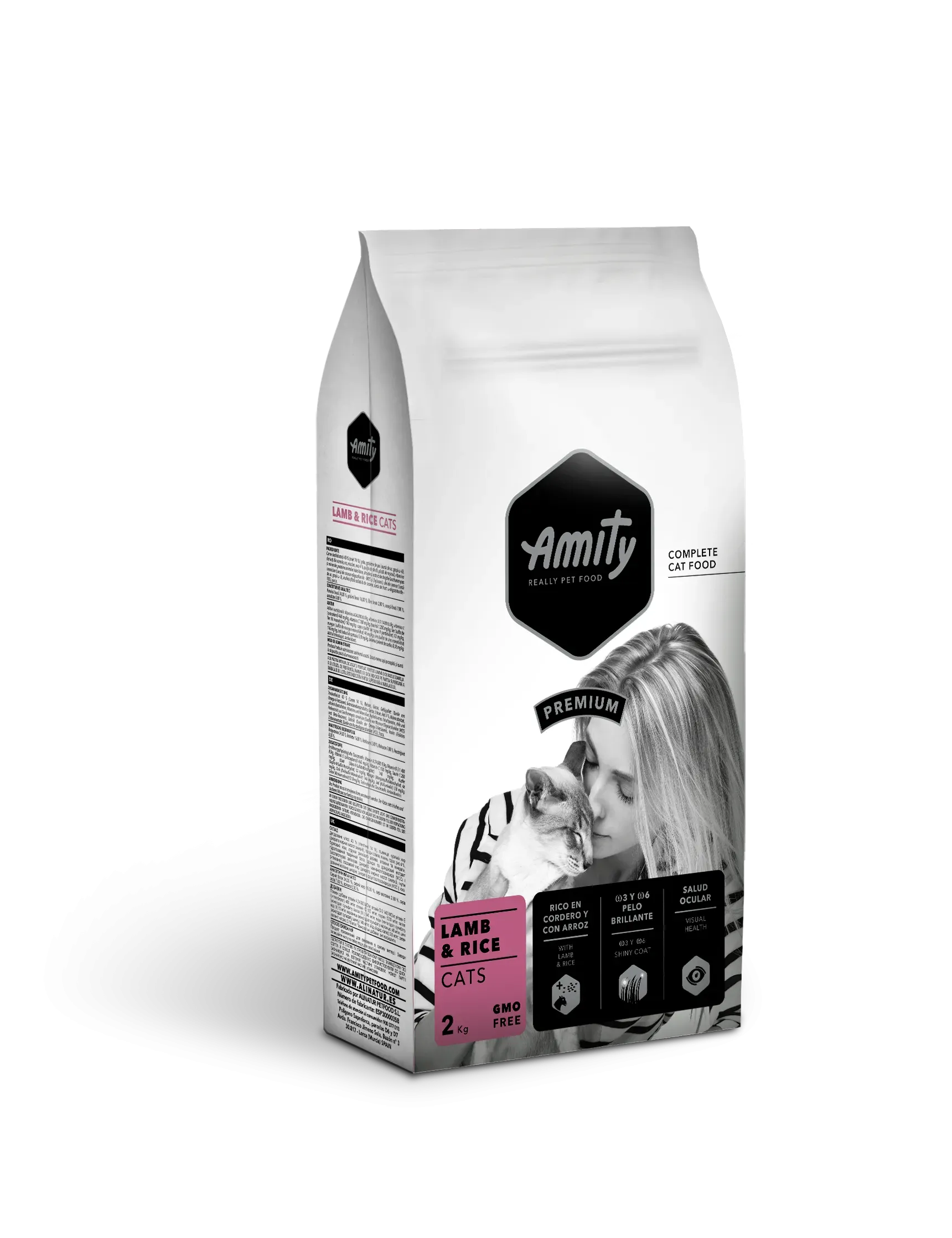 Hrana Uscata Pisici, Amity Premium Cats, Adult, Miel si Orez, 2 kg