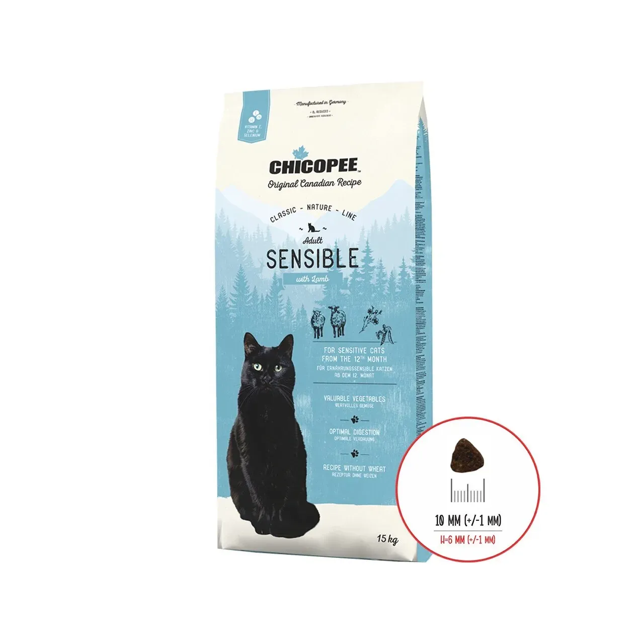Hrana Uscata Pisici, Chicopee Classic Nature Line, Adult Sensible Lamb, 15 kg