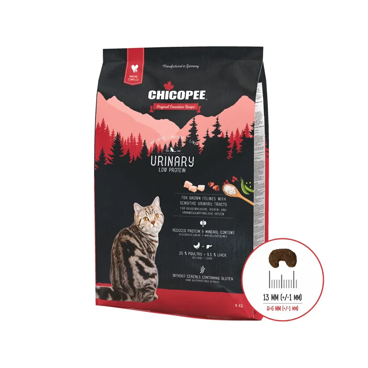 Hrana Uscata Pisici, Chicopee Holistic Nature Line, Urinary Low Protein, 8 kg