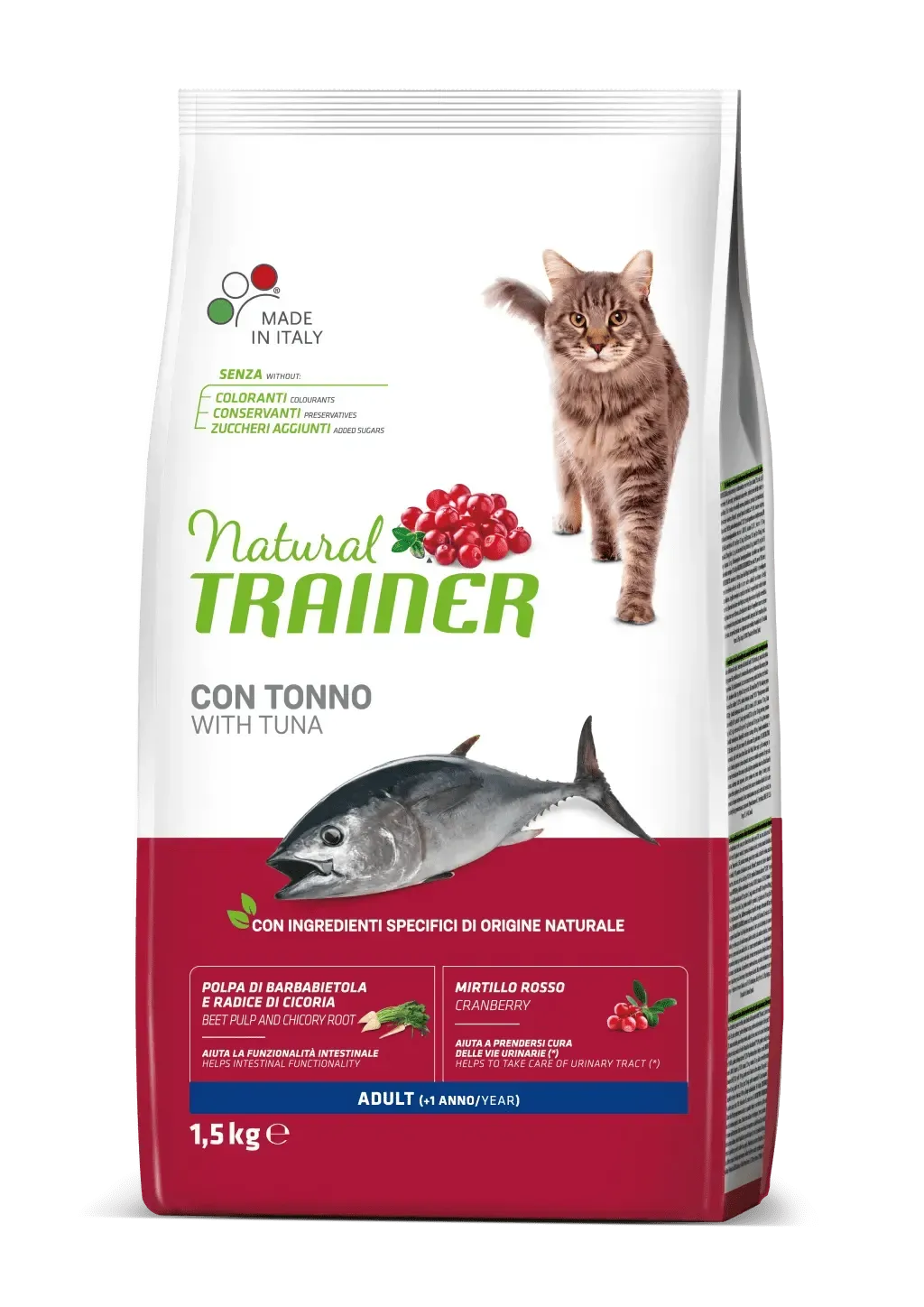 Hrana Uscata Pisici, Natural Trainer, Ton, 1.5 kg