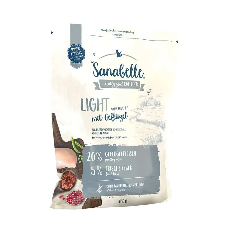 Hrana uscata pisici, Sanabelle Light, 400 g