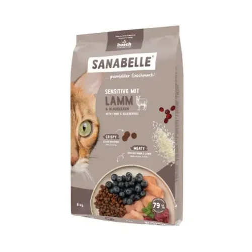 Hrana uscata pisici, Sanabelle Sensitive, Miel, 8 kg