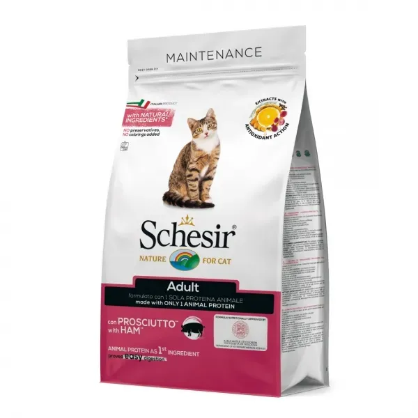 Hrana uscata pisici, Schesir Cat Monoprotein Sunca, 400 g