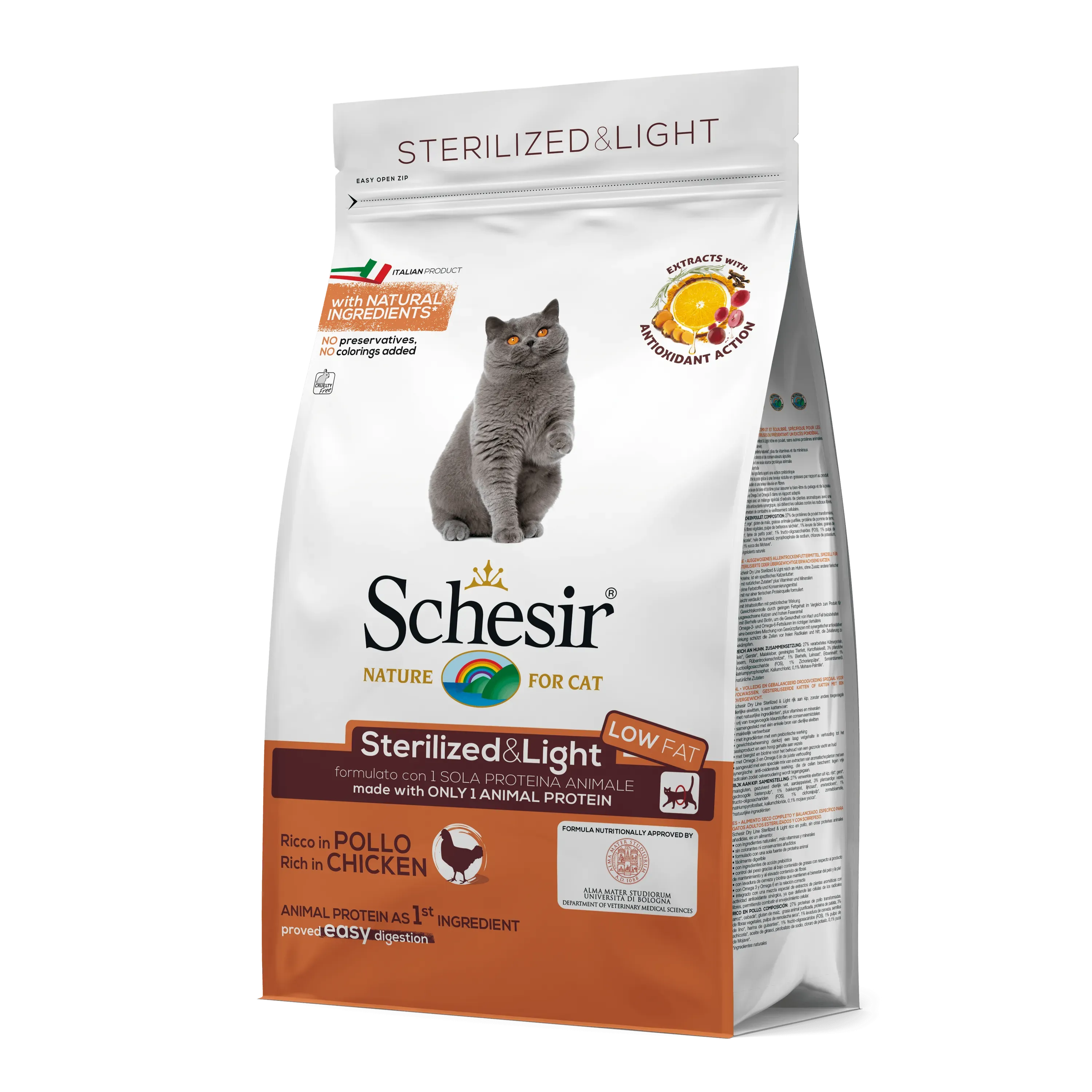 Hrana uscata pisici, Schesir Cat Sterilized si Light Pui, 10 kg