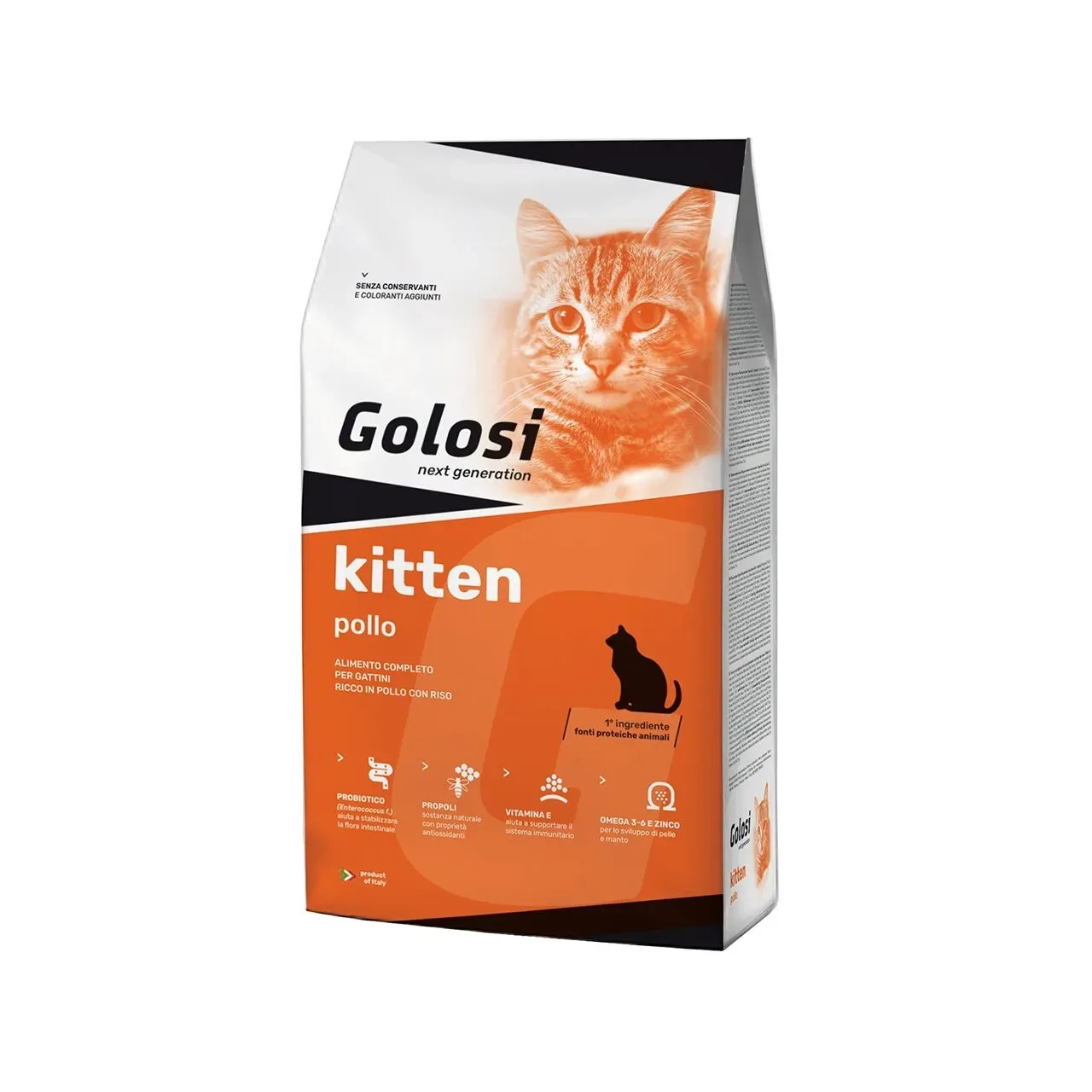 Hrana uscata premium pisici, Golosi Kitten Pui & Orez, 20 kg