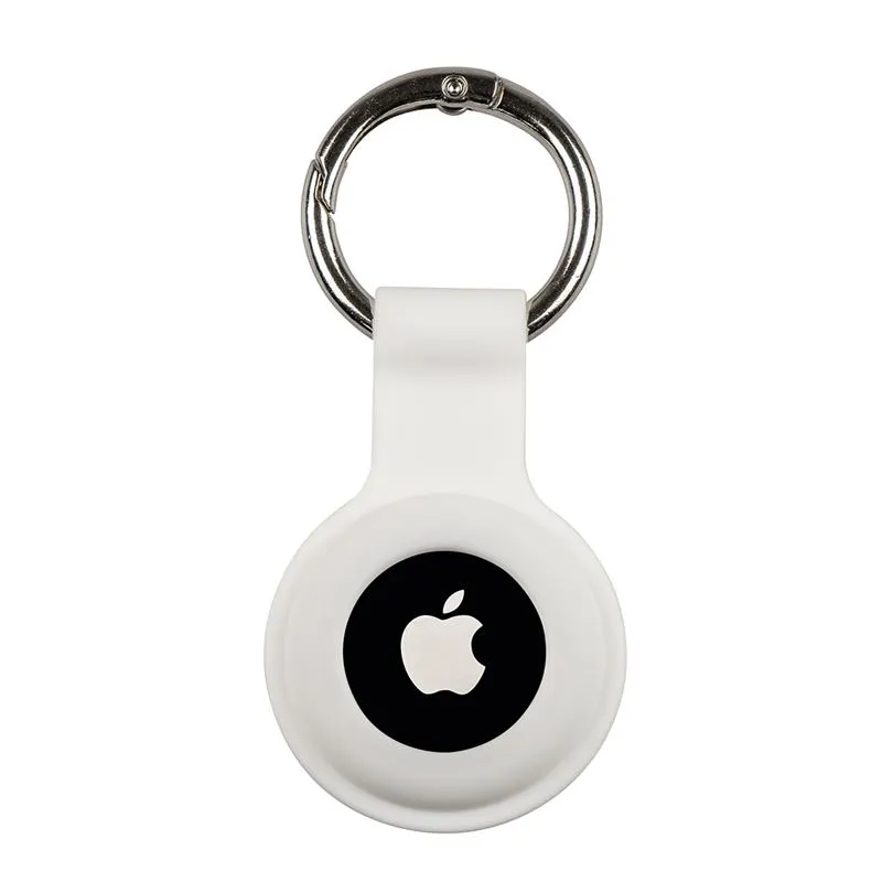 Husa de protectie tip breloc Mobile Origin Key Chain compatibila cu Apple AirTag Alb