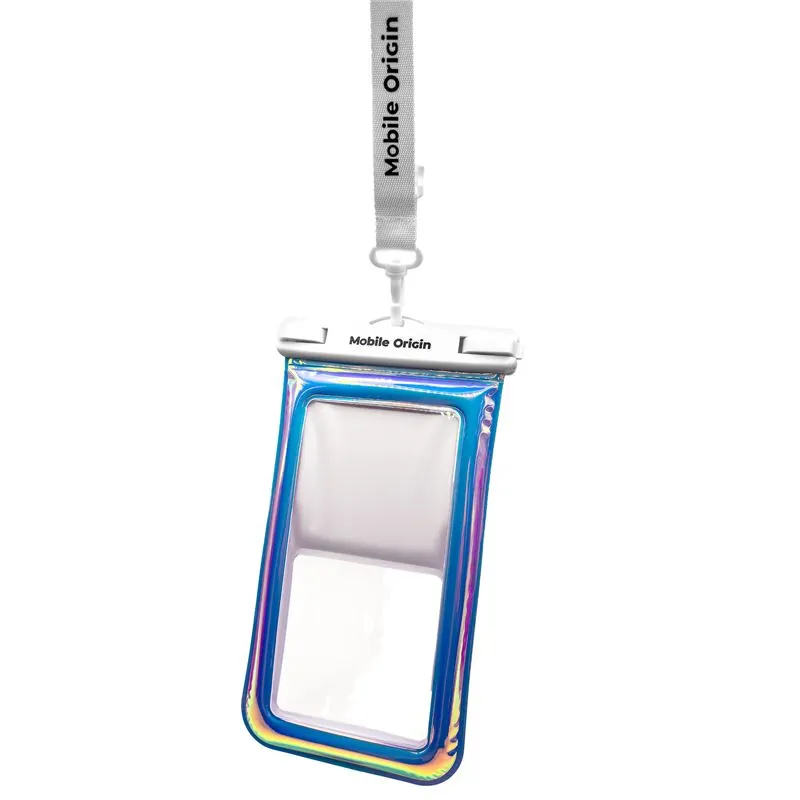Husa de telefon rezistenta la apa pana la 30m adancime Mobile Origin, Compatibila cu telefoane cu diagonala  pana la 6.8 inch, Alb