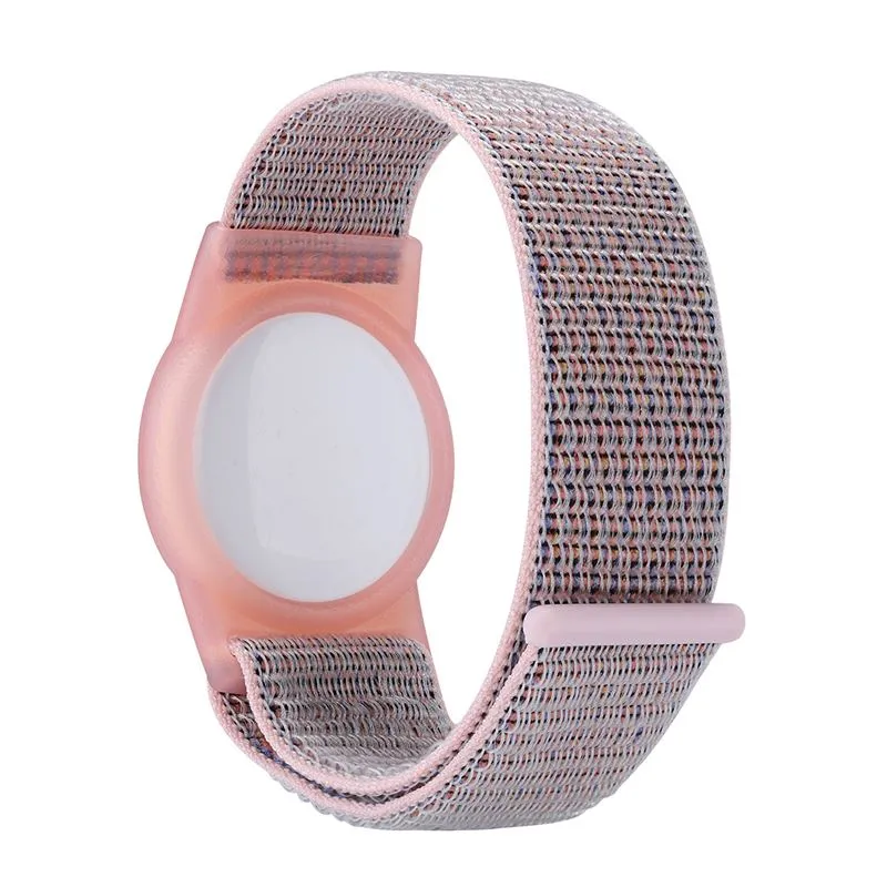 Husa si curea Mobile Origin Strap compatibila cu Apple AirTag Pink