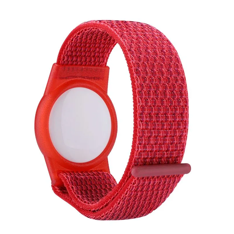 Husa si curea Mobile Origin Strap compatibila cu Apple AirTag Red