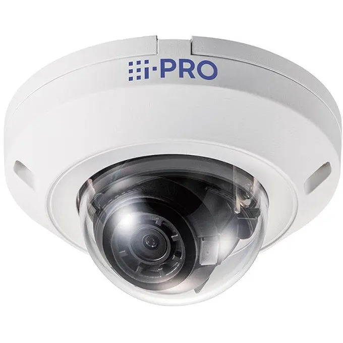 I-PRO Camera de supraveghere I-PRO WV-U2130LA, Full HD 2MP cu dom fix pentru utilizare in interior (senzor CMOS 1/2.7, imagini de 2 megapixeli, iluminare LED IR, vedere nocturna,  H.265,  mod coridor), Alb