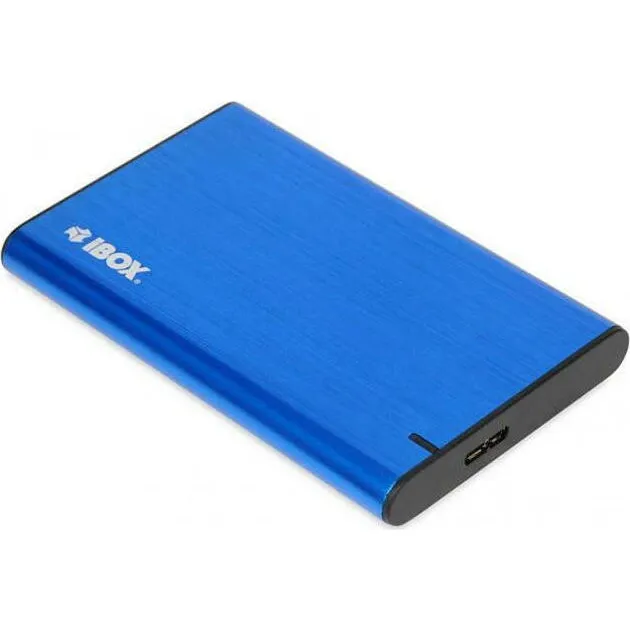 IBOX Carcasa iBox HD-05 pentru hard disk 2.5 SATA III cu conexiune USB 3.1 albastra