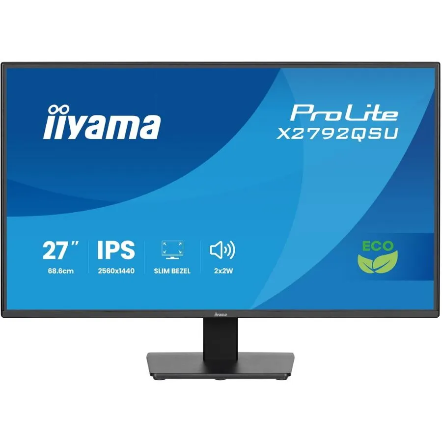 IIYAMA Monitor IPS LED Iiyama X2792QSU-B1, 27 inch, QHD (2560 x 1440), HDMI, DisplayPort, Boxe, 120 Hz, 3 ms, Negru