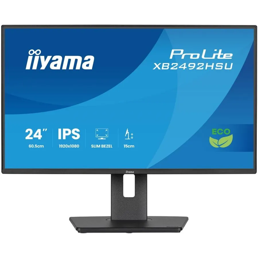 IIYAMA Monitor IPS LED XB2492HSU-B1, 24 inch, Full HD (1920 x 1080), HDMI, DisplayPort, Boxe, Pivot, 120 Hz, 3 ms, Negru