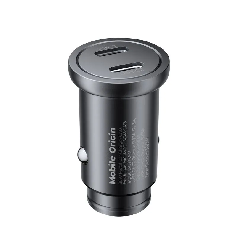 Incarcator auto Mobile Origin CA13, 2xUSB, 30W, 3A, Negru