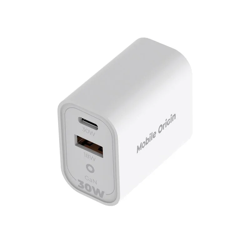 Incarcator retea Mobile Origin MO14, USB/USB-C, 30W, Alb