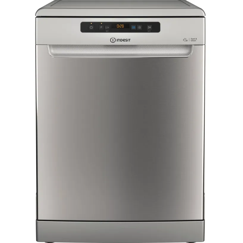 INDESIT Masina de spalat vase Indesit D2F HD624 AS , independenta, clasa E, latime 60 cm, 14 seturi, 9 programe, Argintiu