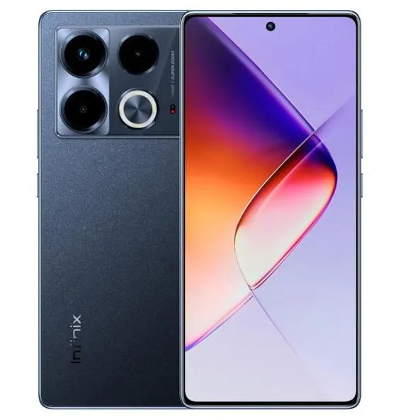 Infinix Telefon Mobil Infinix Note 40, Procesor Mediatek Helio G99 Ultimate, AMOLED 6.78, 8GB RAM, 256GB Flash, Camera Tripla, Wi-Fi, 4G, Dual Sim, Android, Negru
