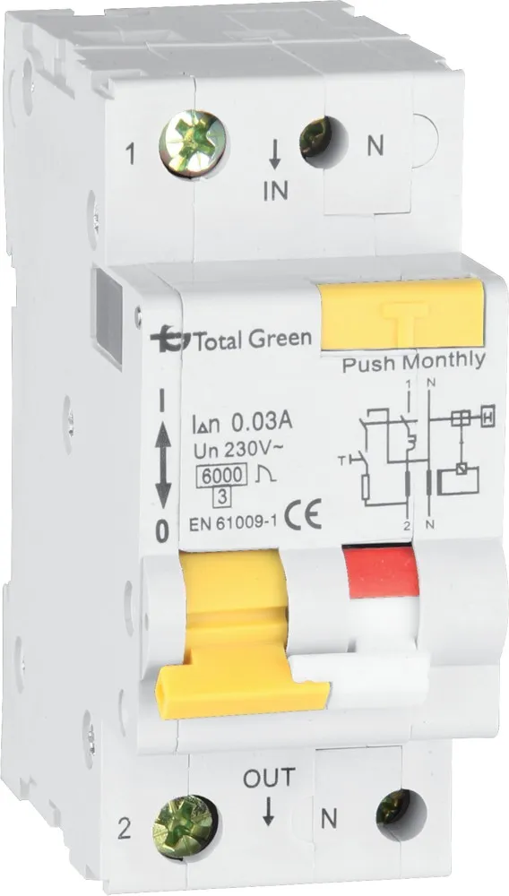 Intrerupator Automat Diferential Combinat 1P+N 6A 30mA
