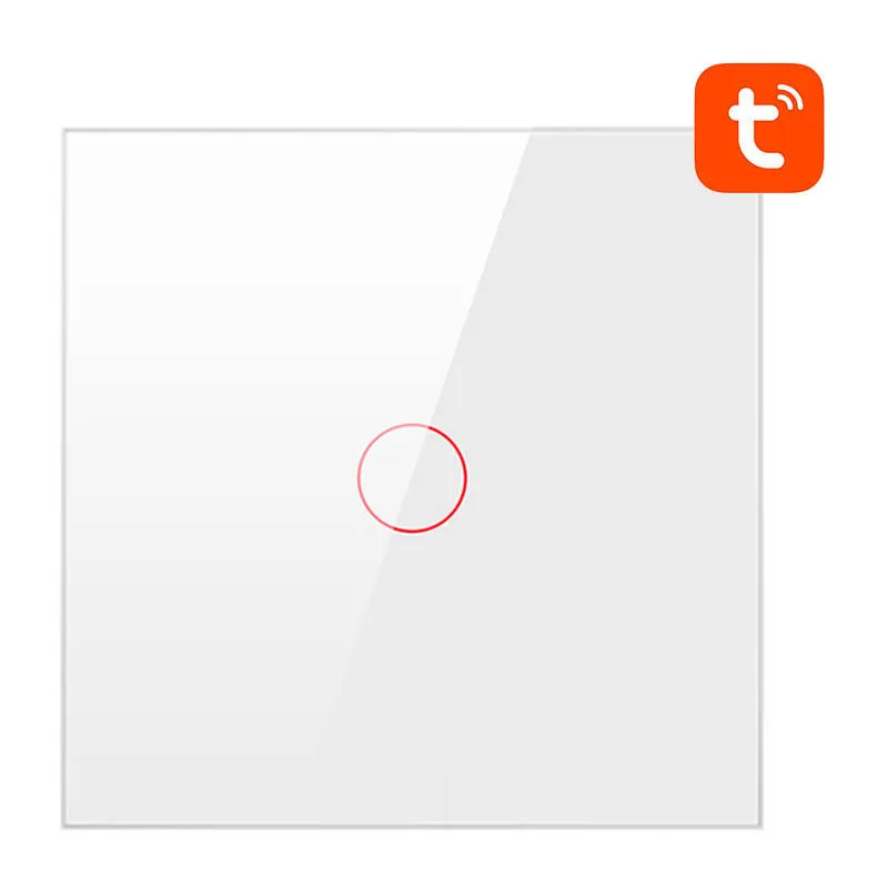 Intrerupator Smart Avatto TS02-EU-W1, 800W, 10A, 1 canal, WiFi, Tuya, Alb