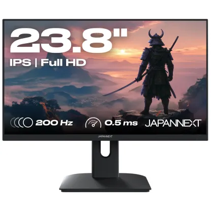 JAPANNEXT Monitor Gaming IPS LED JAPANNEXT 23.8 JN-I238FHD200F, Full HD (1920 x 1080), HDMI, DisplayPort, 200 Hz, 0.5 ms, Negru