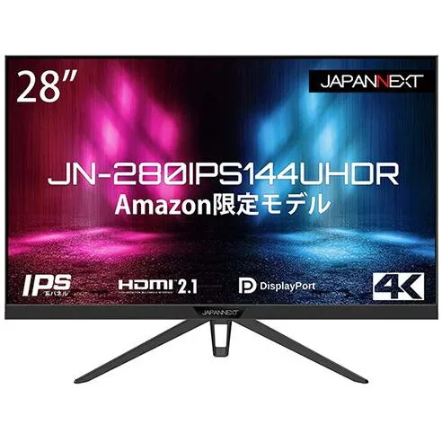 JAPANNEXT Monitor Gaming IPS LED JAPANNEXT 28 JN-280IPS144UHDR, UHD (3840 x 2160), HDMI, DisplayPort, Boxe, 144 Hz, 1 ms, Negru