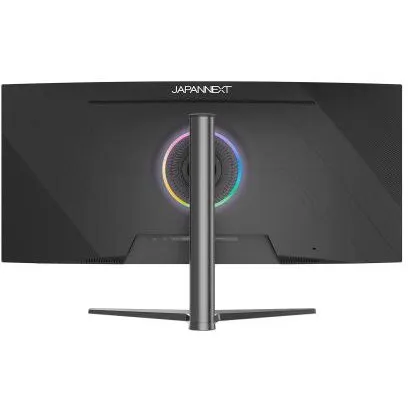 JAPANNEXT Monitor Gaming IPS LED JAPANNEXT 37.5 JN-IB375C144UQR-H, UWQHD+ (3840 x 1600), HDMI, DisplayPort, Ecran curbat, Boxe, 144 Hz, 1 ms, Negru
