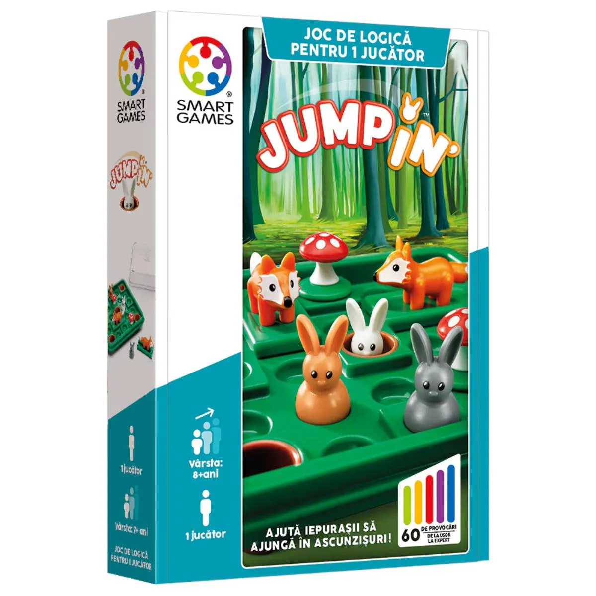Joc de logica cu 60 de provocari, Smart Games, Jump In