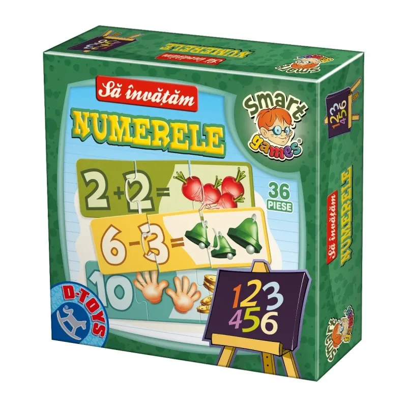 Joc Educativ, D-Toys, Sa Invatam Numerele, 36 Piese